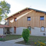 Façade nord du gîte peu de temps après sa rénovation