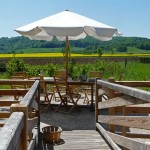 Terrasse plein sud derrière le gîte - Meuse